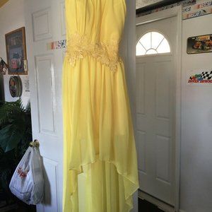 New Women’s/Girls Yellow Cocktail/Bridesmaid/Semi Dress Sz 6